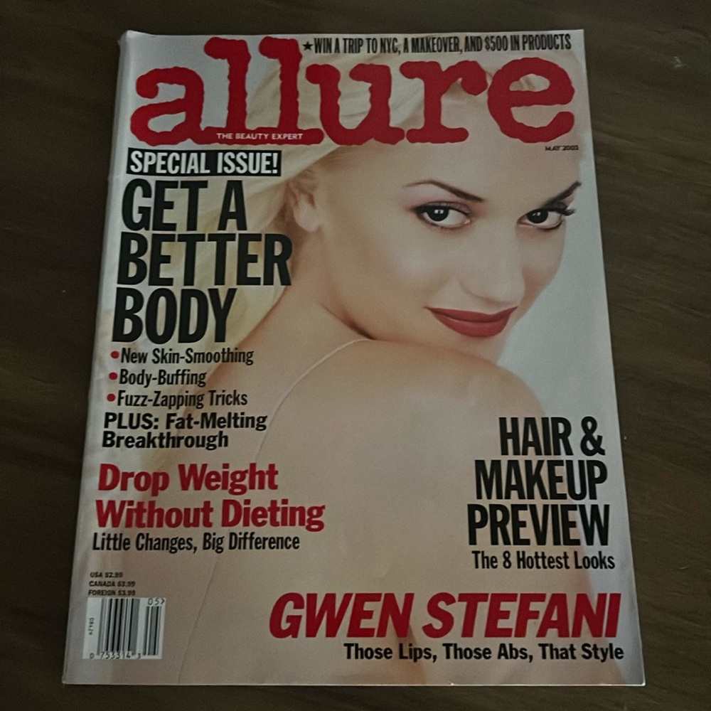 Allure May 2003 Magazine with Gwen Stefani
